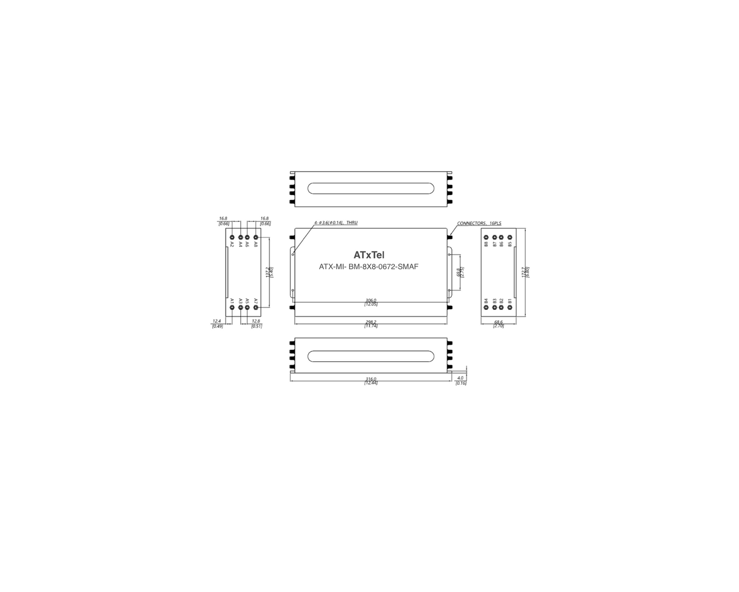 Butler Matrix - High Performance Butler Matrix (0.6- 7.25GHz)
